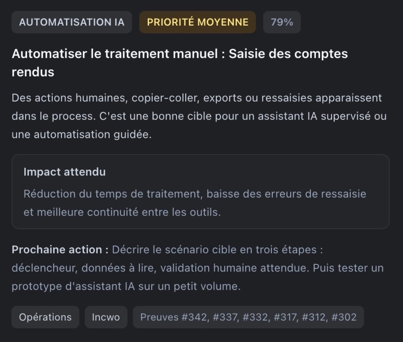 Ecran Bruno presentant des assets visuels generes et organises pour validation.