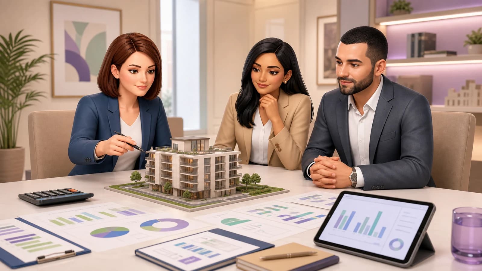 Comic illustration for the Make a real estate project clear and defensible use case