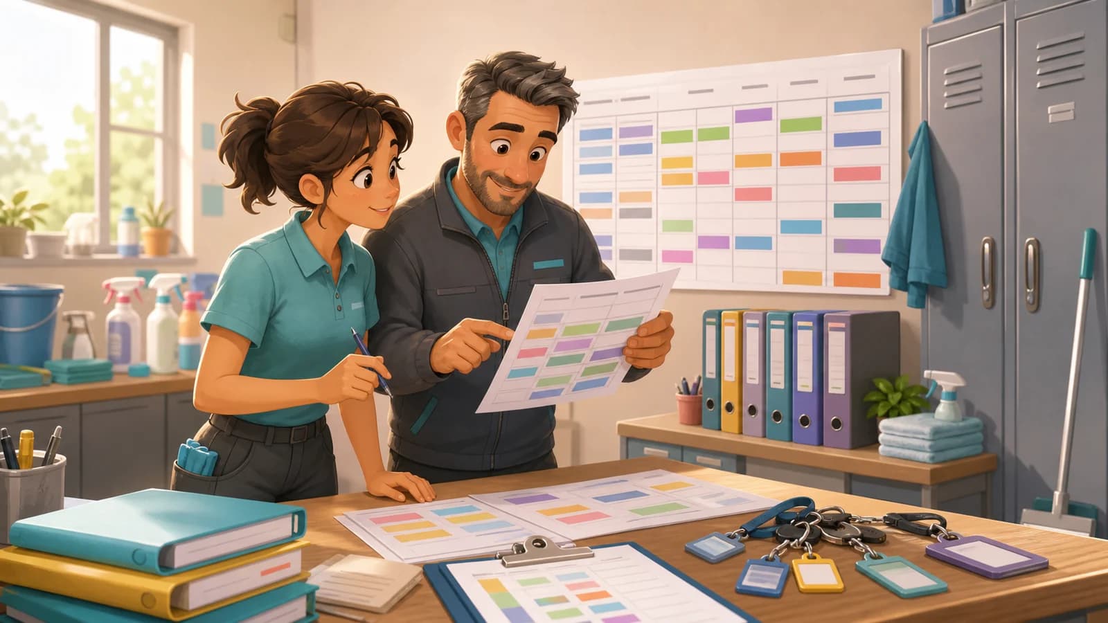 Illustration comics du cas d’usage Voir absences, impacts client et solutions