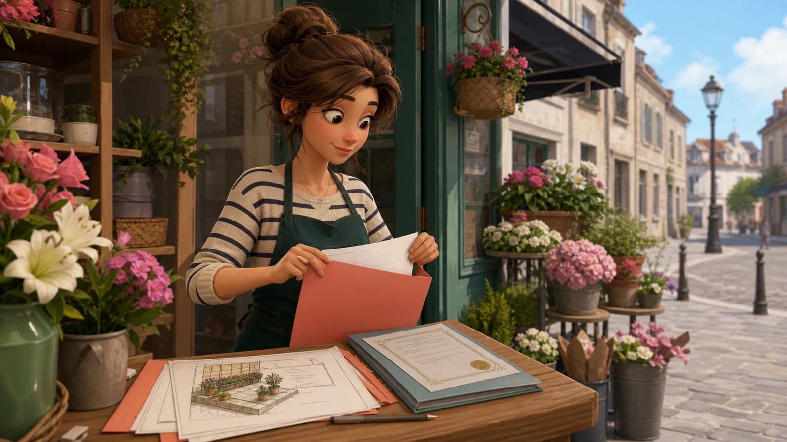 Illustration comics du cas d’usage Ne plus perdre autorisations, pièces et relances