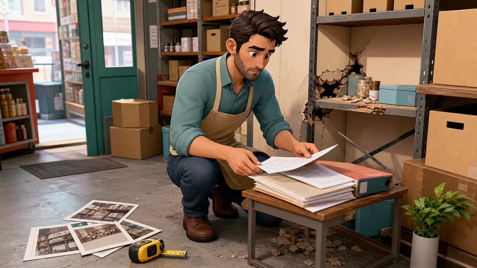Illustration comics du cas d’usage Rassembler photos, devis et relances assureur